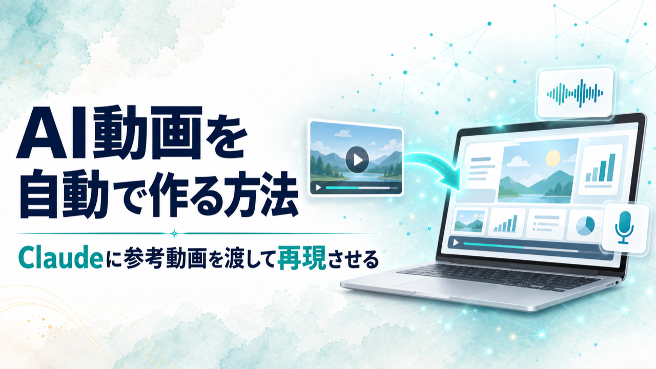AI動画を自動で作る方法